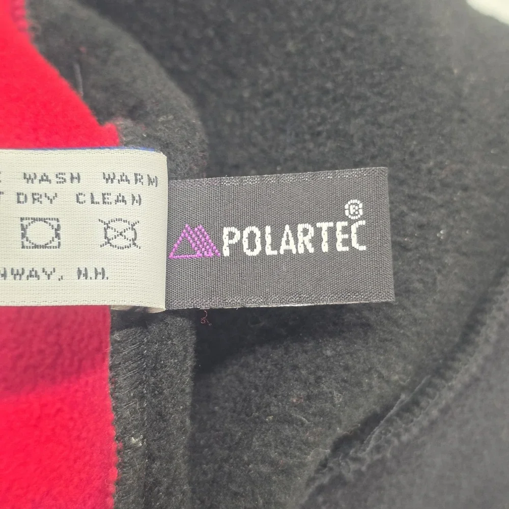 Vintage Mews Polartec Jester Tassel Fleece Winter Hat Red Blue Black
